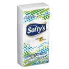Lencos De Bolso Softy'S Folha Tripla Com 10 Unidades