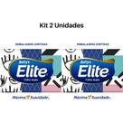 Lenços de Papel kit 100 Folhas Elite Máxima Suavidade Folha Dupla