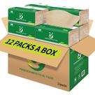 Lenços faciais de bambu QingYa de 3 camadas naturais não branqueados x12