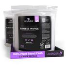 Lenços para Equipamentos de Academia Wipex 1400 Unidades Lavanda 20x20 cm