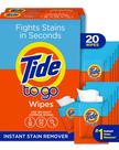 Lenços Removedores de Manchas Instantâneos Tide para Roupas 20 Unidades