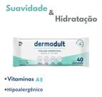 Lenços Toalhas Umedecidas Para O Corpo Dermadult Com 40 Und