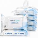Lenços Umedecidos Descartaveis Plushwipes 6 Pacotes 300 XL Sem Fragrância Lenços Umedecidos Descartaveis Plushwipes 6 Pacotes 300 XL Sem Fragrância