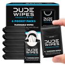 Lenços Umedecidos Flusháveis para Viagem DUDE Wipes Sem Fragrância 48 Unidades