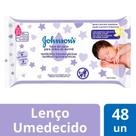 Lenços Umedecidos Johnson's Baby Hora do Sono 48 Unidades