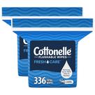 Lenços umedecidos laváveis Cottonelle Fresh Care, 2 pacotes de recarga