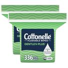 Lenços umedecidos laváveis Cottonelle GentlePlus 336 Wipes