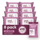 Lenços umedecidos laváveis goodwipes Extra Large (418 unidades)