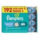 Lenços Umedecidos Pampers Cuidado do Bebê Kit 4 Pacotes