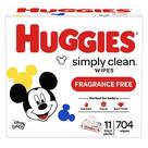 Lenços Umedecidos para Bebê HUGGIES Simply Clean Sem Fragrância 704 unidades