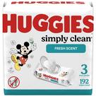 Lenços umedecidos para bebês Huggies Simply Clean Fresh Scent 192 toalhetes