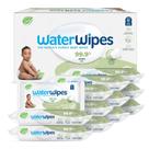 Lenços umedecidos para bebês WaterWipes, sem plástico, texturizados, limpos 60x12