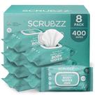 Lenços Umedecidos para Corpo Adulto Scrubzz 20x30cm 400 Unidades Lenços Umedecidos para Corpo Adulto Scrubzz 20x30cm 400 Unidades