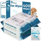 Lenços Umedecidos Petazy para Cães (400 Unidades) - Patas, Bunda, Orelhas e Olhos