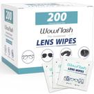 Lenços umedecidos Wowflash 200 unidades para óculos e óculos de sol
