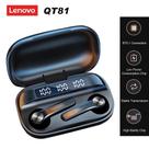 Lenovo QT81 Bluetooth 5.1 tws Fones de ouvido True Wireless Headphones Touch Control com 1200mAh Caixa de Carregamento Abotoa Lenovo QT81 Bluetooth 5.1 tws Fones de ouvido True Wireless Headphones Touch Control com 1200mAh Caixa de Carregamento Abotoa