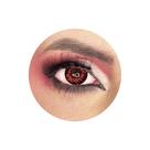 Lente Contato Vermelho Vampiro 14mm Estojo Cosplay Halloween