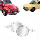 Lente Convexo Espelho Do Retrovisor Fusca Modelo Raquete