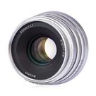 Lente de câmera Brightin Star 35mm F1.7 para Fuji Mirrorless Silver