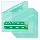 Lente de proteção para máscara de solda WZKO, 20 peças, 11,5 x 13,5 cm Lente de proteção para máscara de solda WZKO, 20 peças, 11,5 x 13,5 cm