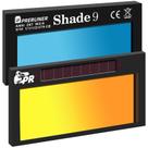 Lente de soldagem Perruner Gold Shade 9 Auto Darkening 2x4,25 polegadas