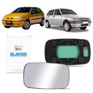 Lente do retrovisor com base fiat palio 96/00 uno fire l.e