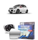 Lente Espelho Base Metalizado Retrovisor Lado Esquerdo para carro MARCH VERSA