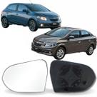 Lente Espelho Retrovisor Onix 2012 até 2019 Prisma 2013 até 2021 Lado Esquerdo Removel SB027