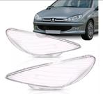 Lente farol peugeot 206 (par) lente lisa