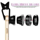 Lente Para Celular Design Compacto E Leve - Kit 3 em 1 Universal Fish Eye Macro Wide Praticidade