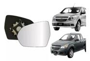 Lente Retrovisor Com Base Agile/Montana - Lado Esquerdo