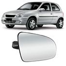 Lente Retrovisor Com Base Corsa 1993 até 2002 Classic 02 em diante Ld Direito