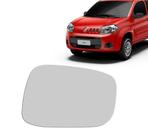 Lente Retrovisor Com Base Novo Uno 10... Lado Esquerdo