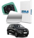 Lente retrovisor com base renault kwid todos lado esquerdo