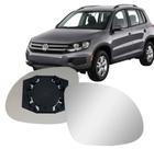 Lente retrovisor com base tiguan 09-14 lado esquerdo