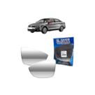 Lente Retrovisor Sem Base Metalizado Lado Esquerdo Jetta 2011 a 2016