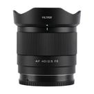 Lente VILTROX AF 40mm f/2.5 FE Full Frame para montagem Sony E