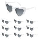 Lentes de Sol Bouiexye Blancos en Forma de Corazón UV400 Paquete de 10 Lentes de Sol Bouiexye Blancos en Forma de Corazón UV400 Paquete de 10