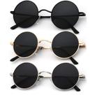 Lentes de Sol KALIYADI Redondos Polarizados Retro de Metal UV400 47mm Lentes de Sol KALIYADI Redondos Polarizados Retro de Metal UV400 47mm