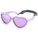 Lentes De Sol NULOOQ Para Bebés En Forma De Corazón Flexibles Polarizados Morados