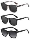 Lentes de Sol Polarizados NCLLCE para Mujer con Protección UV400 (Paquete de 3)