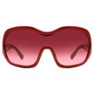 Lentes de Sol TYA Escudo Envueltos Sobredimensionados Rojos para Mujeres y Hombres