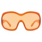 Lentes de Sol TYA Oversized Envoltura Escudo Naranja para Mujeres y Hombres