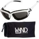 Lentes de Sol WYND Blocker 331 Polarizados Humo Blanco para Motocicleta