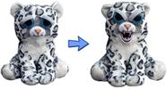 Leopardo de neve recheado de pelúcia Feisty Pets Lethal Lena de 8,5 polegadas