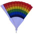 Leque Arco Íris Dobravel Lgbt Carnaval Decoração Fantasia