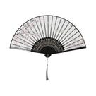 Leque De Bambu Elegante Dobrável Estilo Chinês Portátil Para O Verão, Leque De Dança Para Mulheres