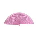 Leque De Mão Espanhol Vintage Para Flamenco Com Padrão De Pontos Elegante, Leque Dobrável Para