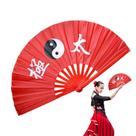 Leque Oriental Decorativo Grande 65cm Vermelho