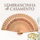 Leques Japonês em Madeira Lembrancinha de Casamento Noivado Bodas ou Festa